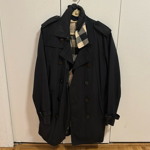 Burberry Other - Burberry Brit men trench coat black size medium (used but great condition)